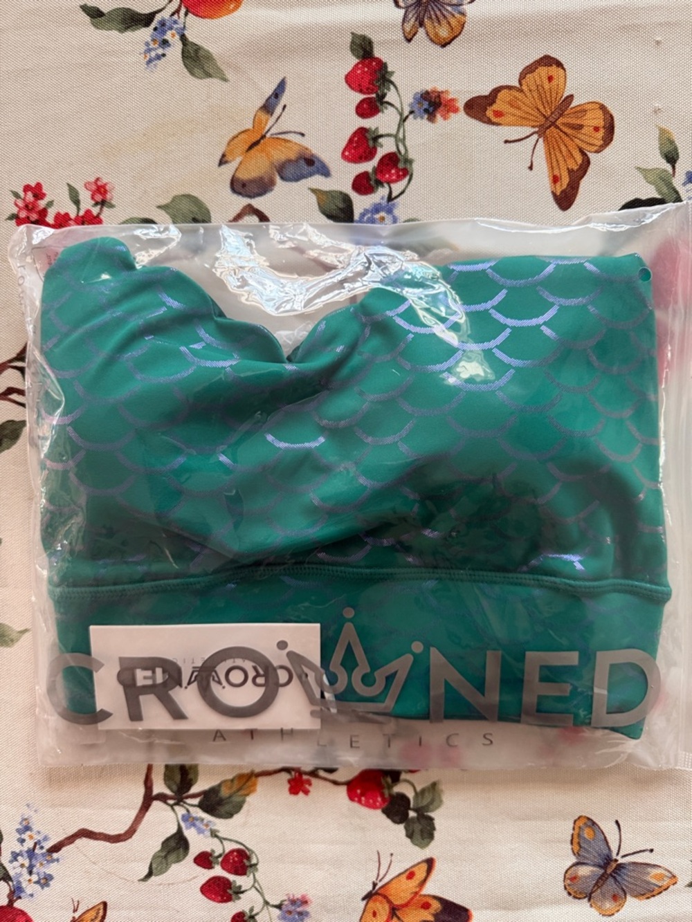 Crowned Athletics Mermaid Princess Sports Bra MEDIUM